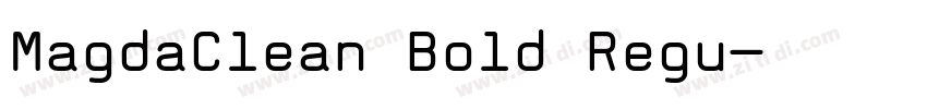 MagdaClean Bold Regu字体转换